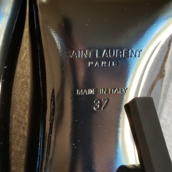 NIB Saint Laurent Black Patent Opyum 110 Pumps - Picture 6 of 8